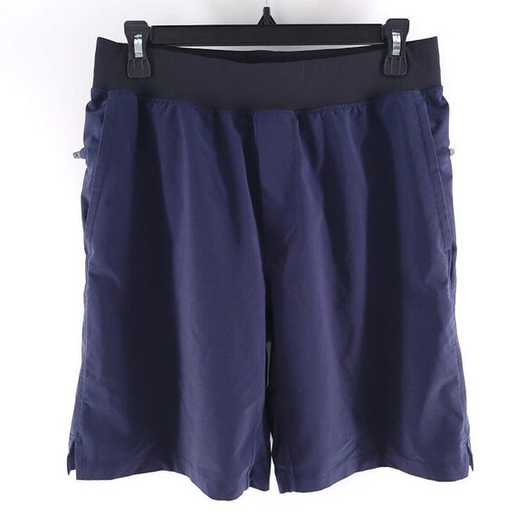 Fabletics The Franchise Shorts Mens Size Medium Solid Blue Athletic Shorts - Picture 1 of 11